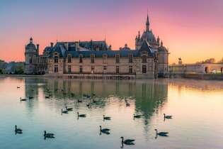 Lever de soleil sur Chantilly